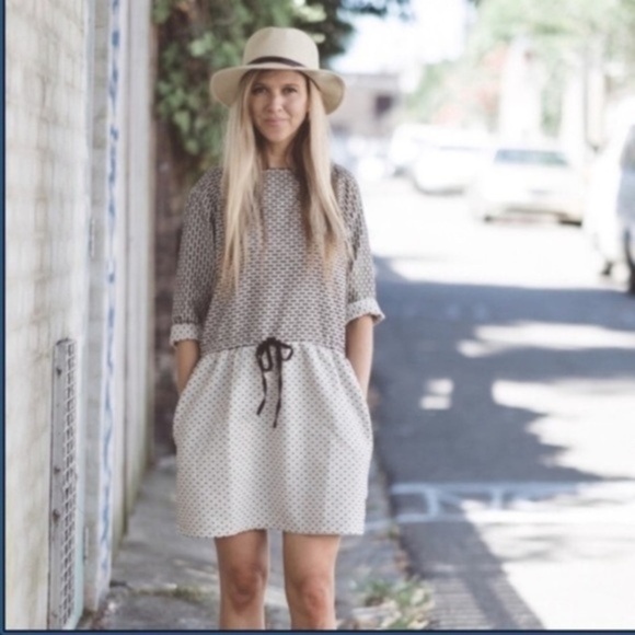 Ace & Jig Patterned Dress with Drawstring Waist - Picture 1 of 16